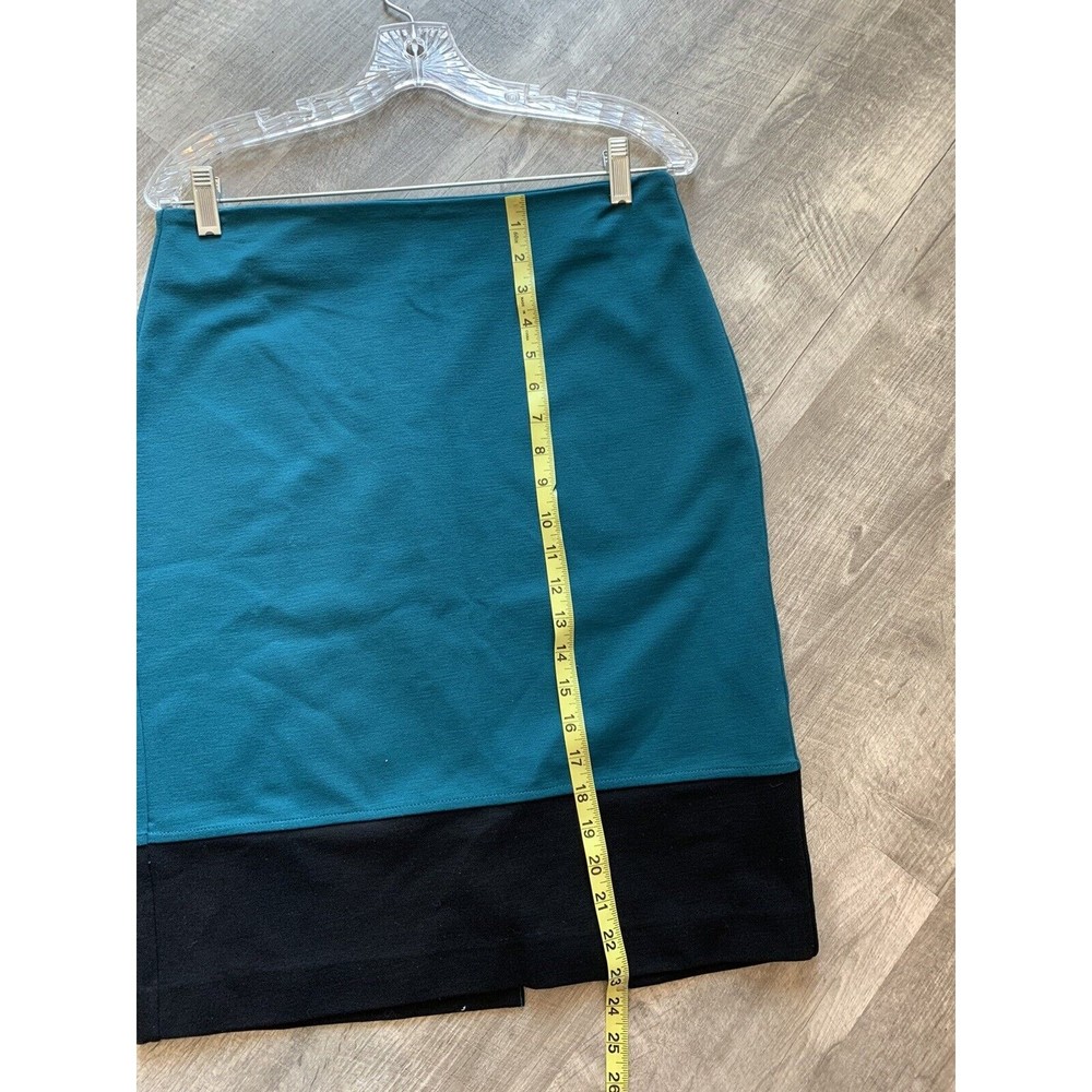 Talbots Size 8 Color Block Teal Black Two Tone St… - image 7